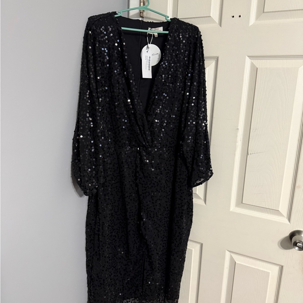 Black Sequin Dress